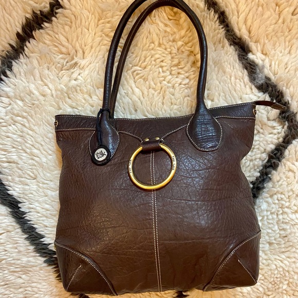 The Sak Handbags - SAK shoulder bag. Yellow inside. 15x14x6